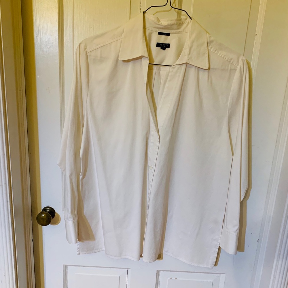 Talbots women’s white blouse